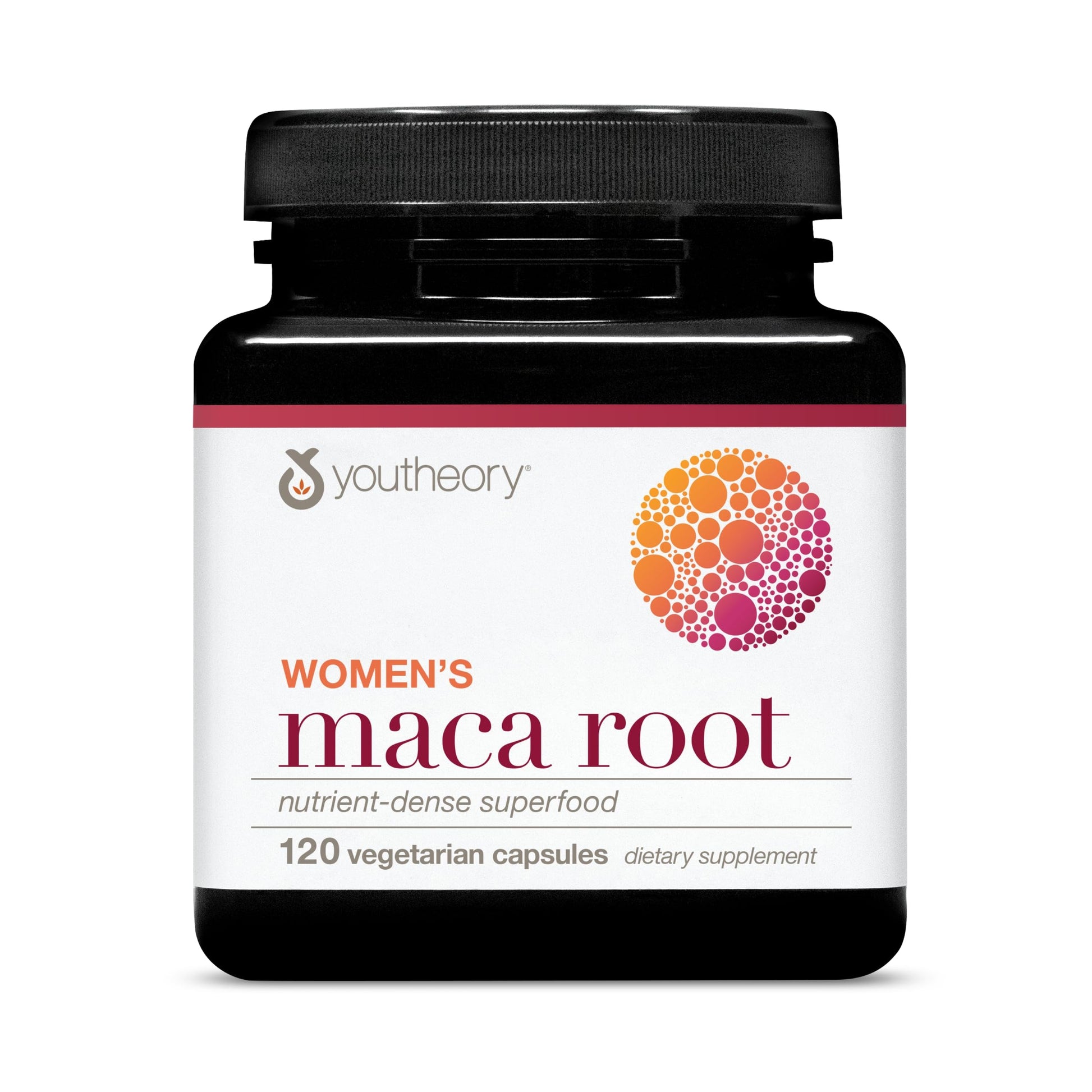 Youtheory Women's Maca Root - Vegan Energy & Menopause Support Supplement with Peruvian Ginseng* - Premium Supplement for Women - Dairy, Soy & Gluten Free - 120 Vegetarian Capsules - Medaid International