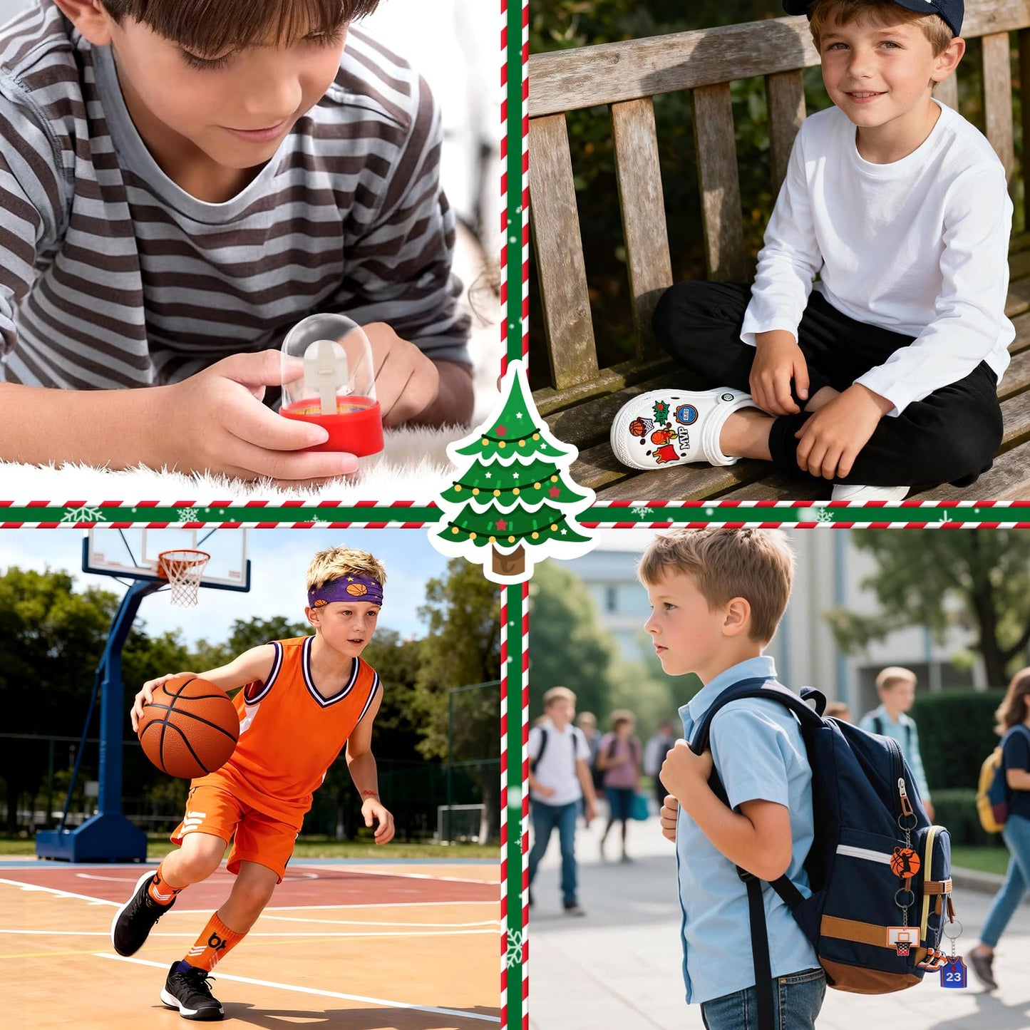Basketball Golf Advent Calendar 2025 for Men Teen Boy, 24-Day Christmas Count-down Calendar Xmas Gifts with Socks, Accessories and Decorations for Kids Boys Teens Basketball Player - Medaid International