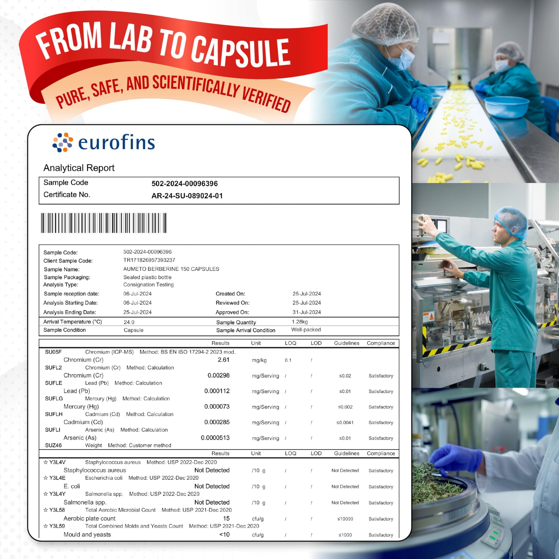 8 in 1 Berberine Supplement - Per Capsule Provides - Support Digestion, Immunity - with Ceylon Cinnamon, Milk Thistle, Turmeric, Bitter Melon - Medaid International