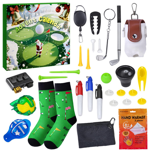 Advent Calendar 2025 Golf Set for Adult Men Boy Golf Sport Accessories and Decorations Christmas Countdown Gifts for Husband Father Dad Boyfriend Women Teen Boys and Girls - Medaid International