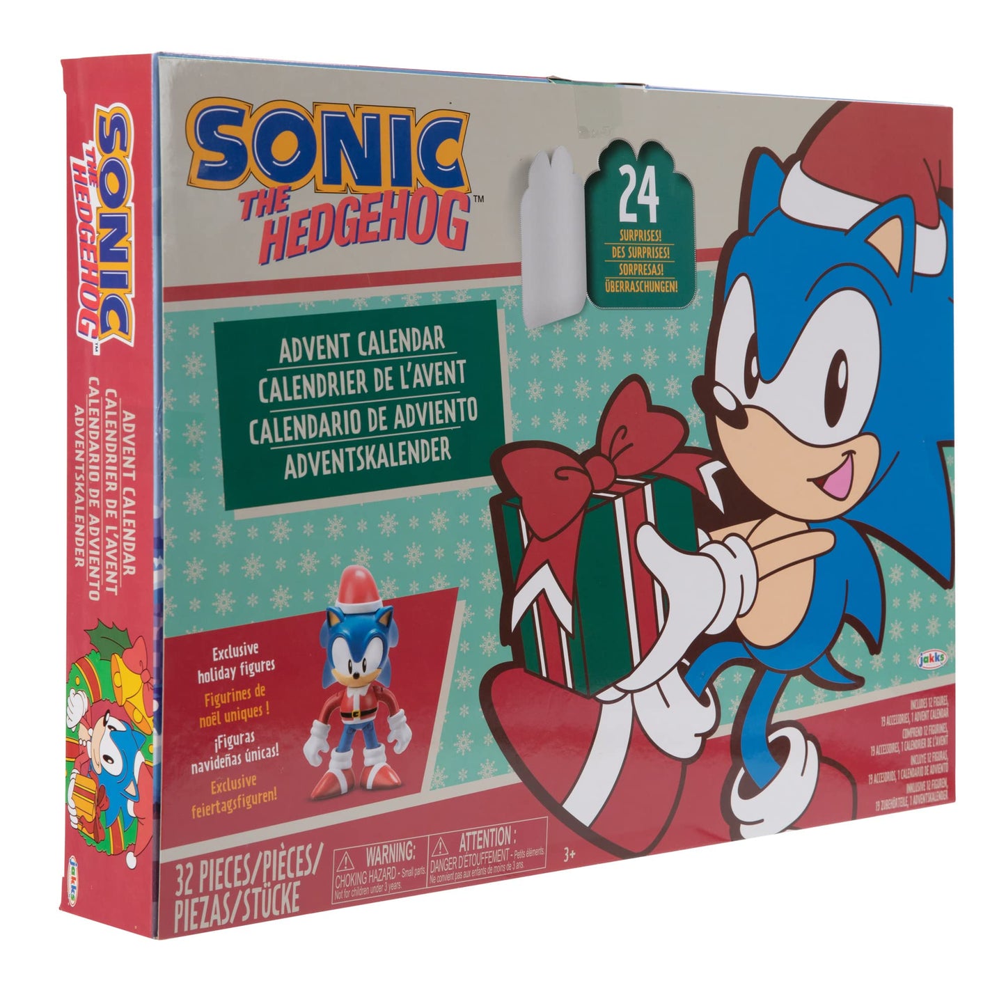 Sonic The Hedgehog Advent Calendar 2025 - 24 Surprises with Exclusive Collectible 2.5 Inch Holiday Action Figures! - Medaid International