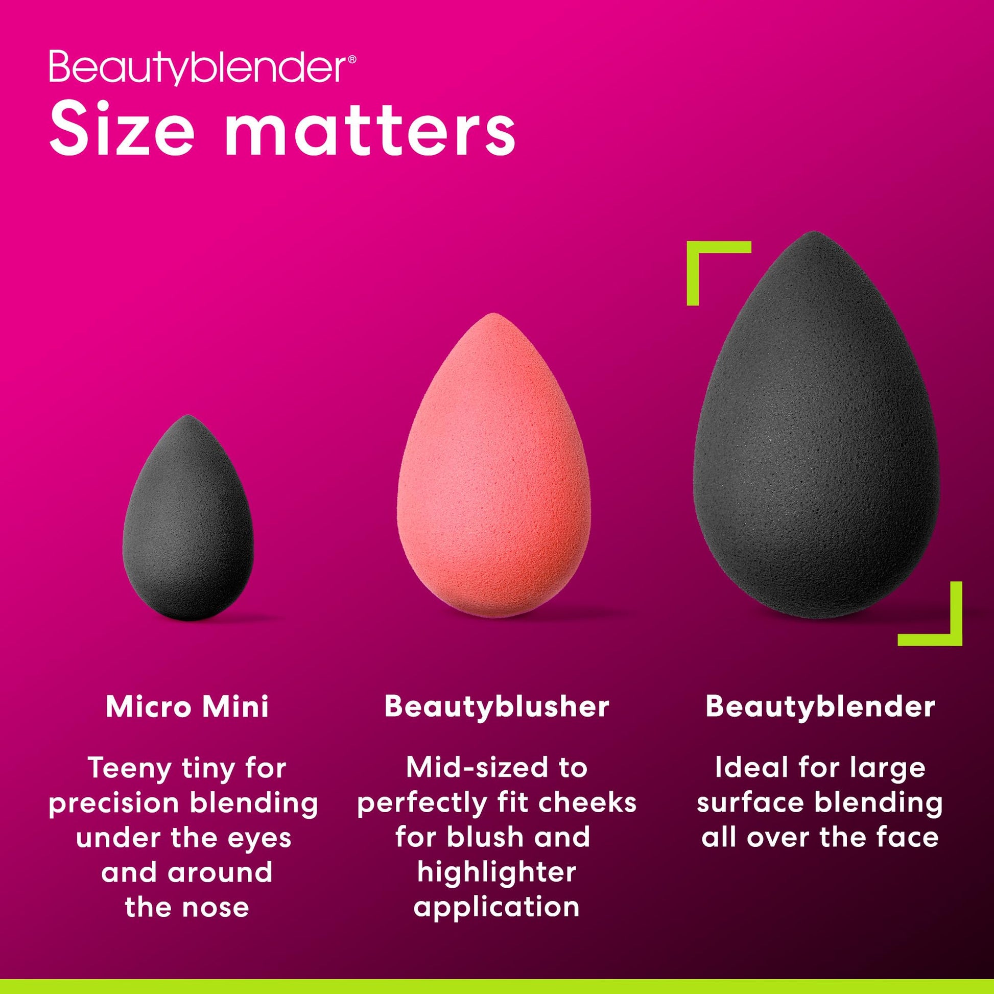 Beautyblender® | Pro Blender Makeup Sponge | Blend Liquid Foundations, Powders and Creams | Streak Free Application | Vegan, Cruelty Free | Made in USA - Medaid International