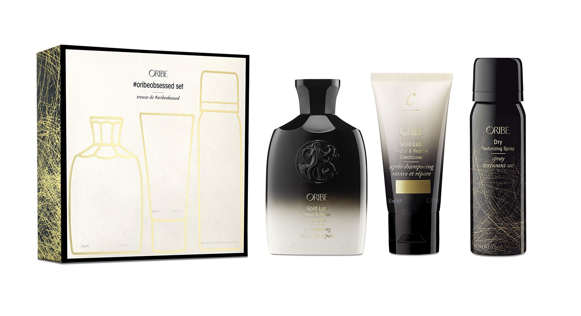 Oribe Obsessed Set, 3 Count (Pack of 1) (Packaging may vary), Black - Medaid International