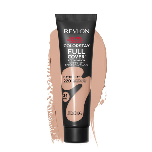Revlon Liquid Foundation, ColorStay Face Makeup for Normal and Dry Skin, Longwear Full Coverage with Matte Finish, Oil Free, Natural Beige, 1.0 Fl Oz - Medaid International