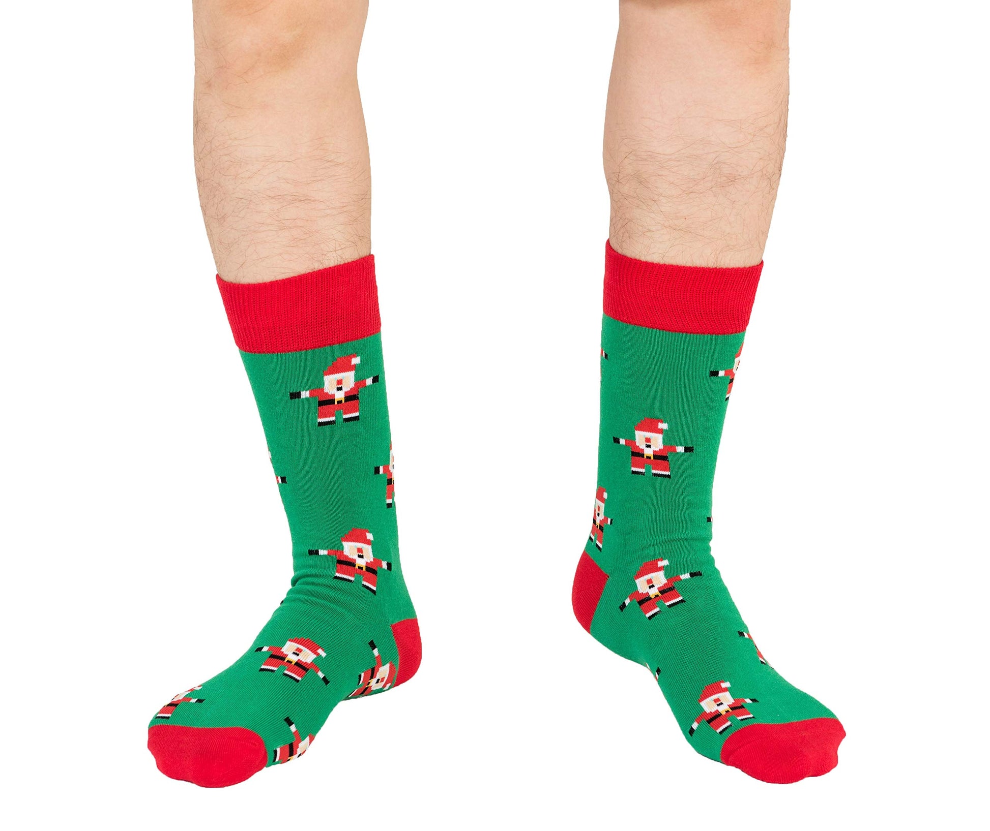 AUSCUFFLINKS Santa Christmas Socks For Him | Santa Claus Fun Socks Gift for Men | Happy Gift Socks Xmas Present for Dad | Socks for Mum (Santa) - Medaid International