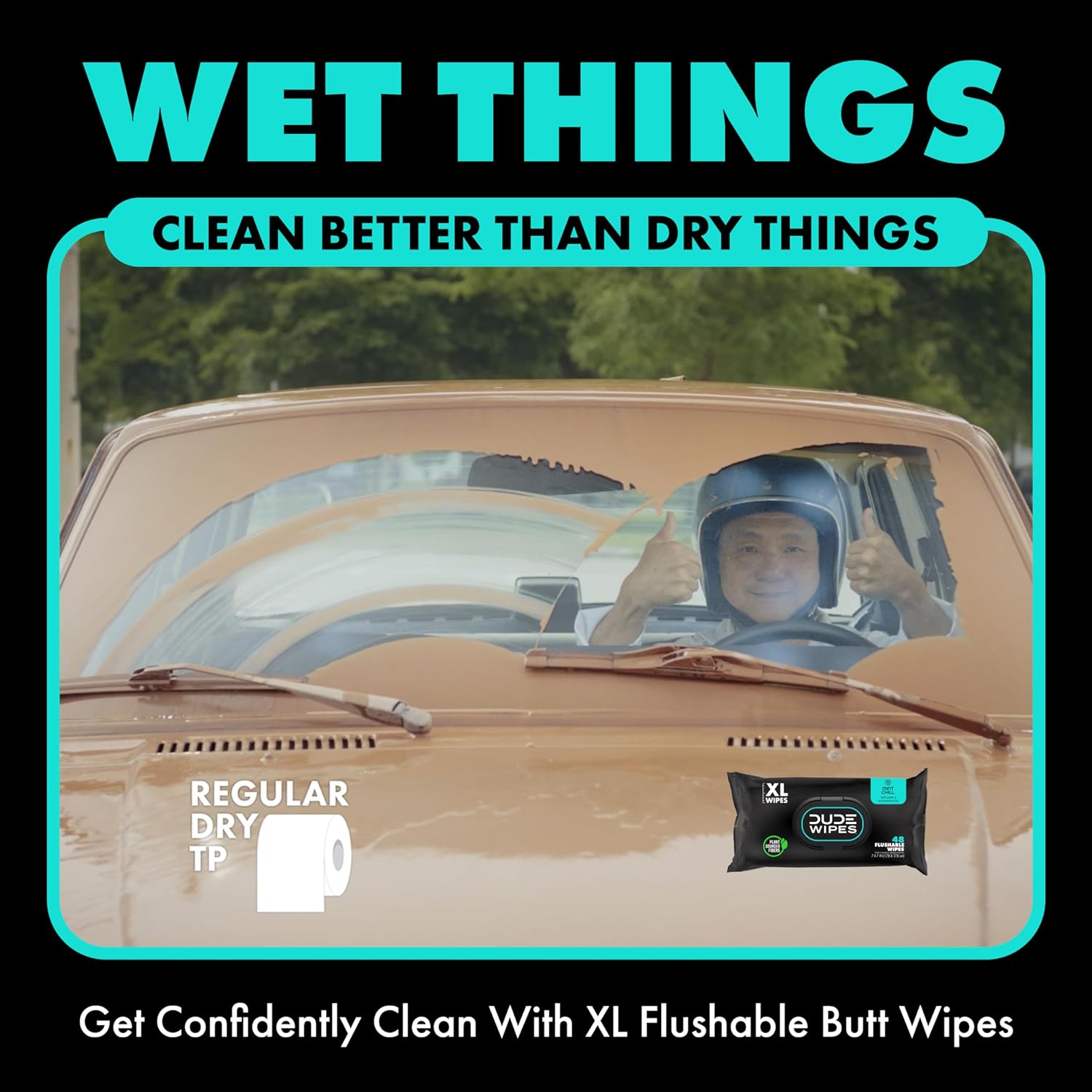 DUDE Wipes - Flushable Wipes - 3 Pack, 144 Wipes - Mint Chill Extra-Large Adult Wet Wipes - Vitamin-E, Aloe, Eucalyptus & Tea Tree Oils - Septic and Sewer Safe - Medaid - Lebanon