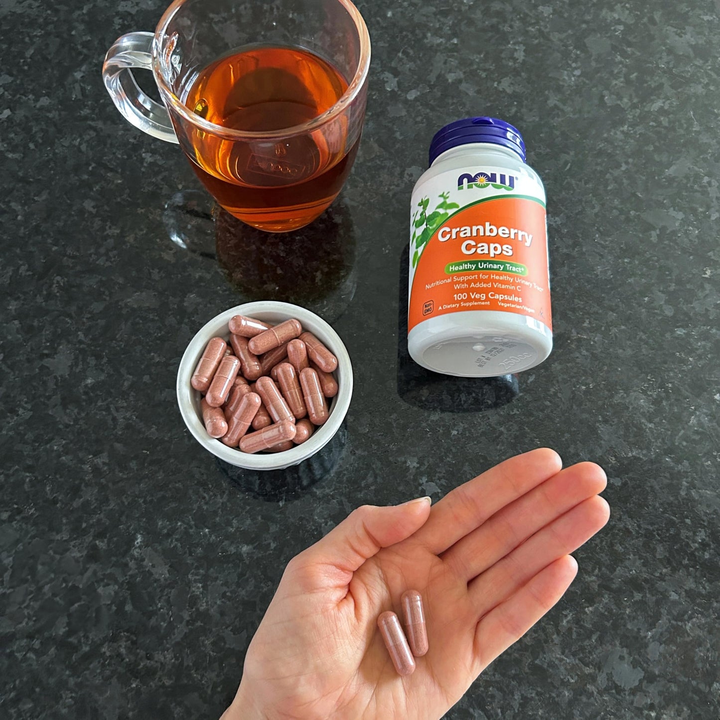 NOW Foods Supplements, Cranberry Caps with Added Vitamin C, Healthy Urinary Tract*, 100 Veg Capsules - Medaid International