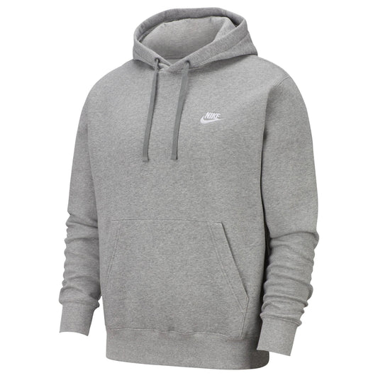 Nike Pull Over Hoodie, Dark Grey Heather/Mattelic Silver/White, Large - Medaid International