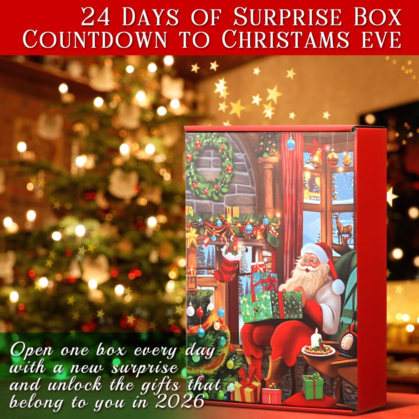 Lemosae Beauty Advent Calendar 2025 for Women Adult 24 Days of Xmas Countdown Gifts Beauty Jewelry Skincare Sets Holiday Christmas Surprise Gift Baskets for Adult Girls Women Mom Wife Sister Colleague - Medaid International