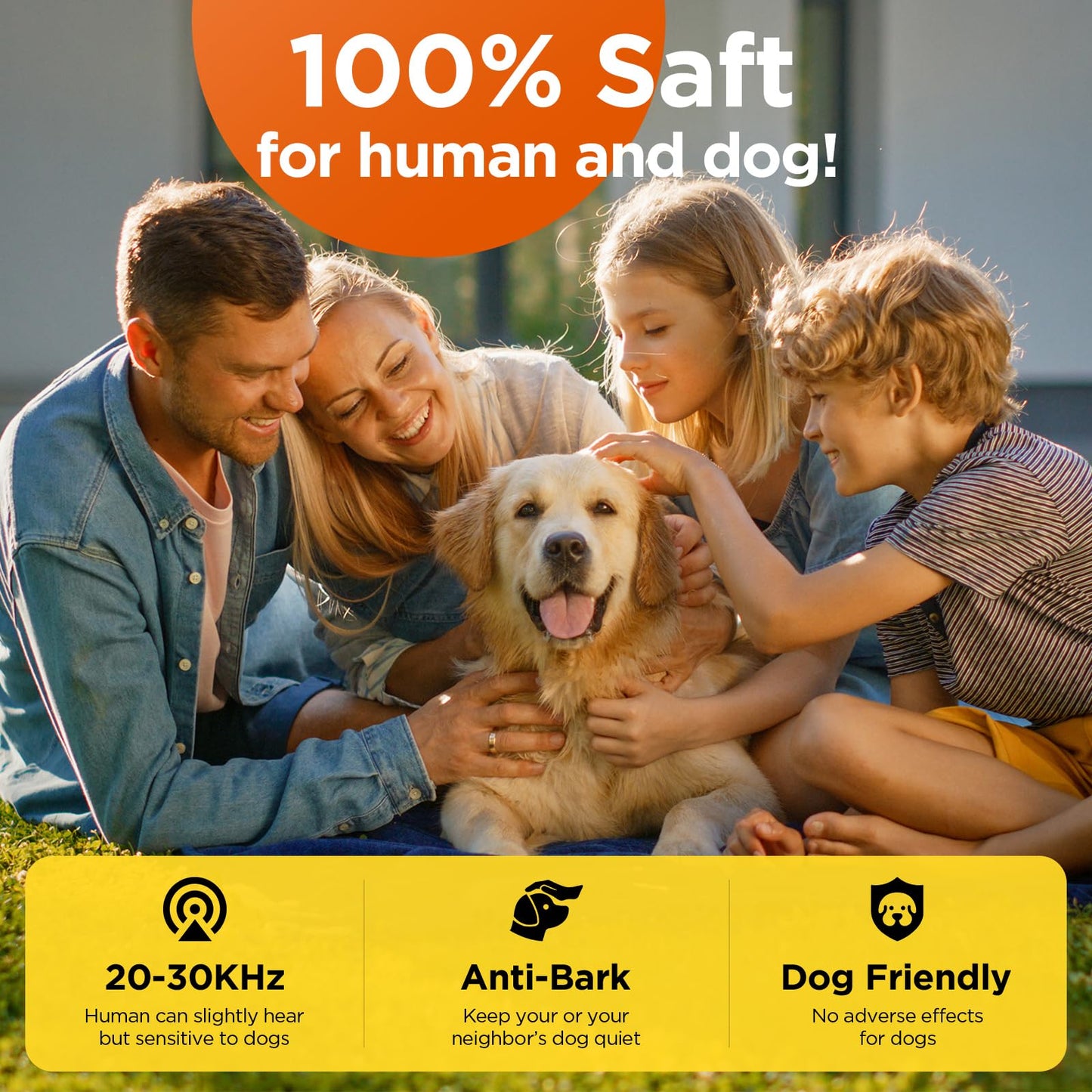 2024 Dog Bark Deterrent Device, Anti-Bark Device for Dog Training & Behavior Aid, No Need to Yell or Pat, Simply Point at The Dog Within 35ft, Ultra-Bright LED Flashlight | Bark Collar Alternative - Medaid International