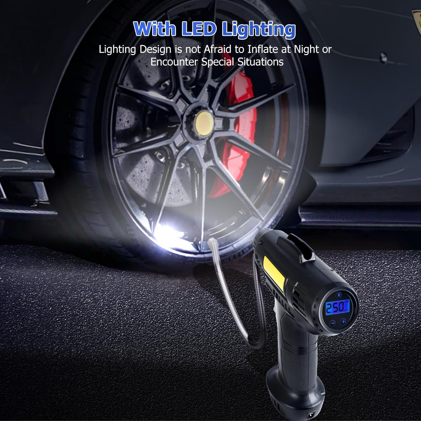 Tyre Inflator Pump Car Air Compressor Auto Shut-Off Portable 12V - Medaid International