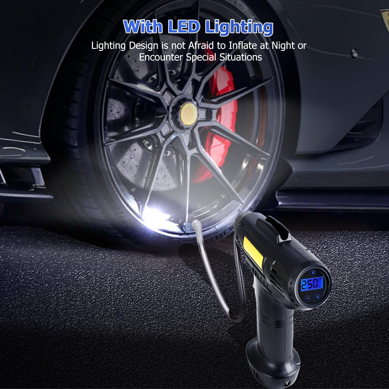 Tyre Inflator Pump Car Air Compressor Auto Shut-Off Portable 12V - Medaid International