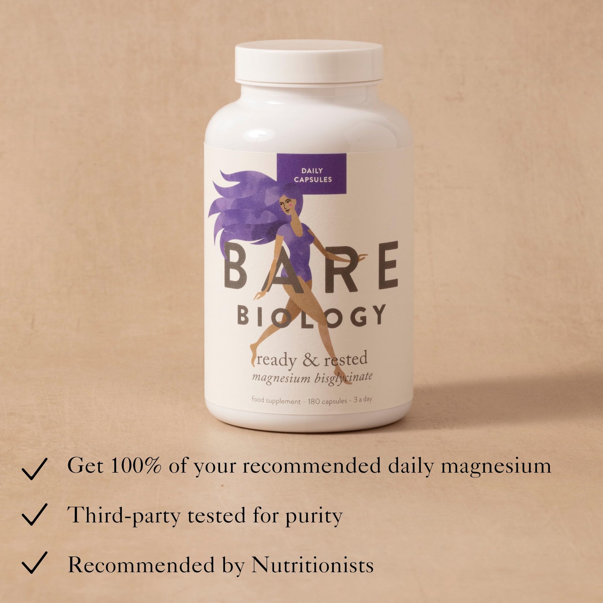 Buffered Magnesium Capsules by Bare Biology - Medaid International
