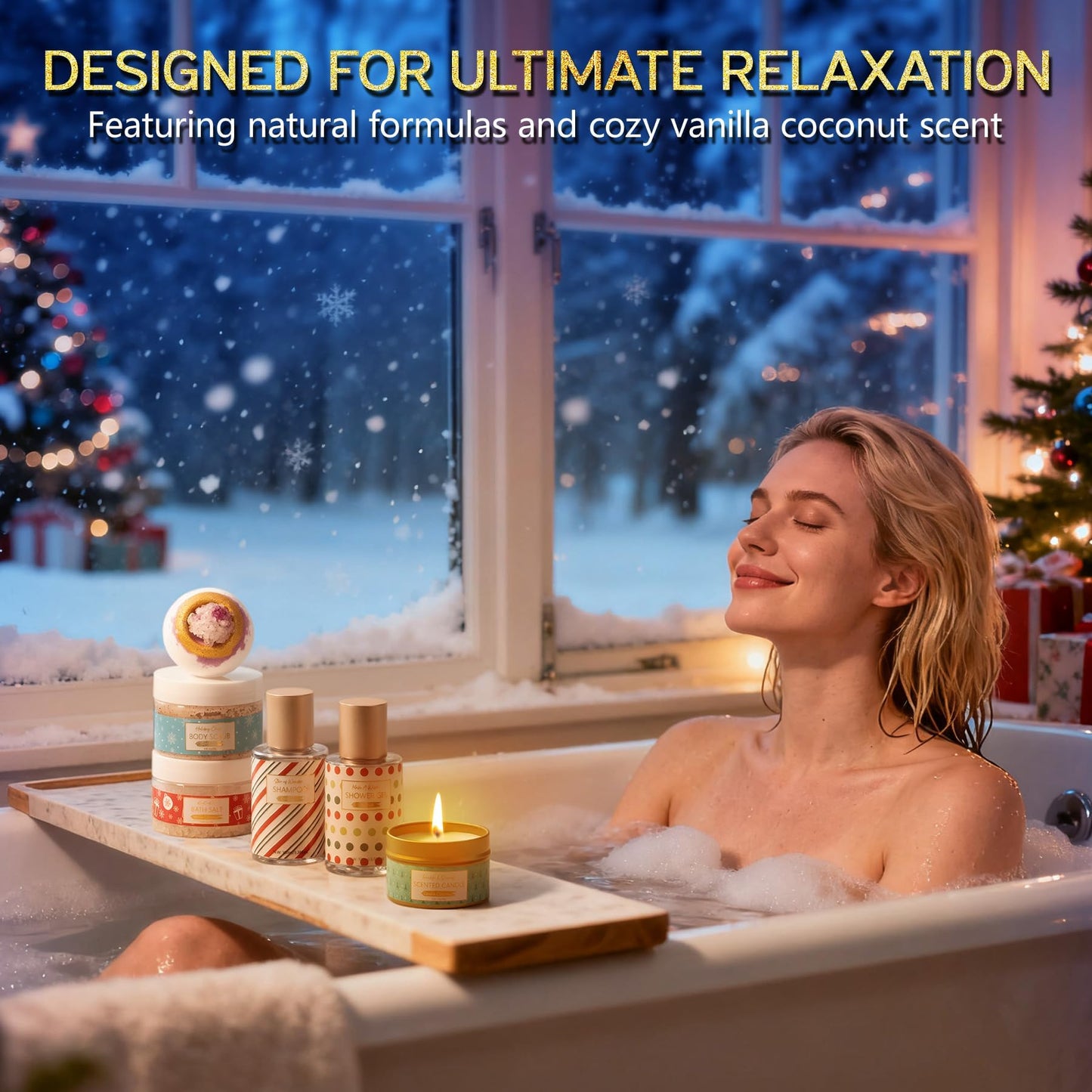 Qinline Advent Calendar 2025 Adult Women - 24 Days Beauty Advent Christmas Countdown Calendar for Teen Girls Luxury Self Care Basket Bath Body Spa Gift Set for Women Wife Mom Girlfriend Sister Grandma - Medaid International