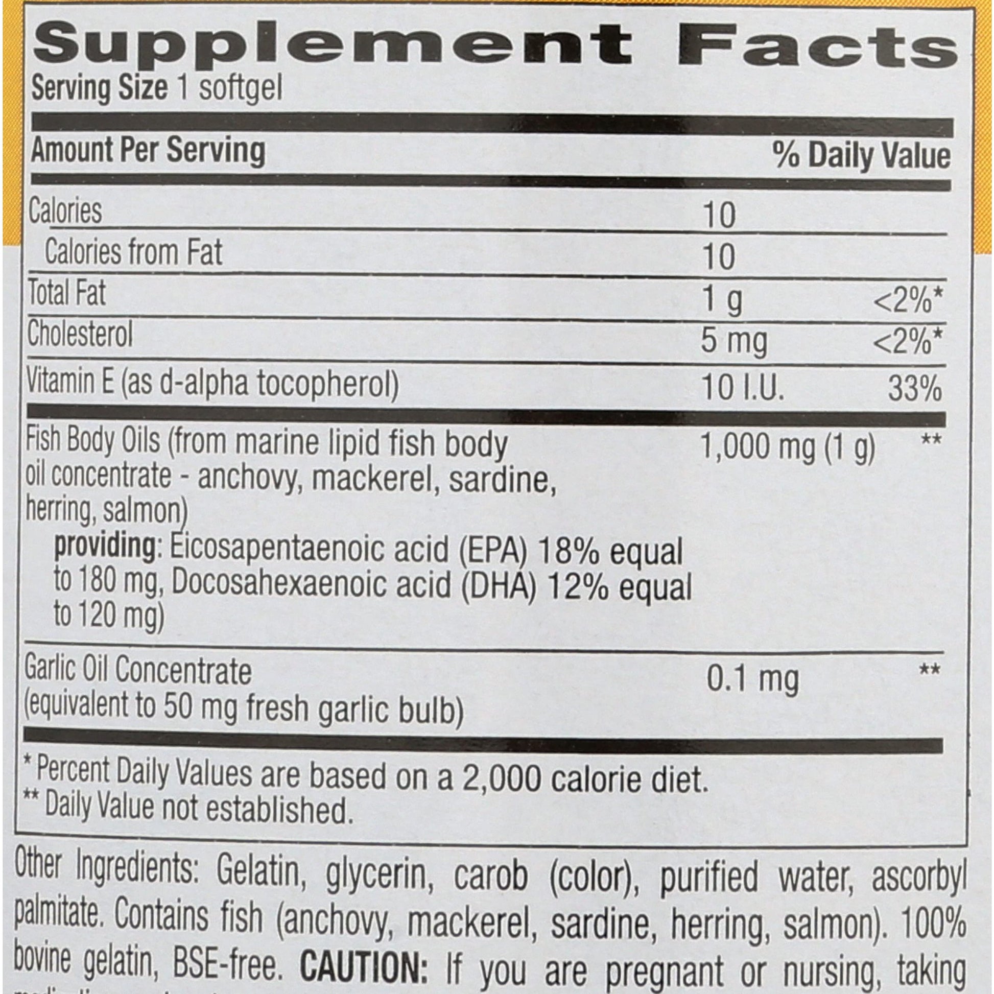 Country Life Omega 3 Fish Oil 1000 Mg, 100 Ct - Medaid International
