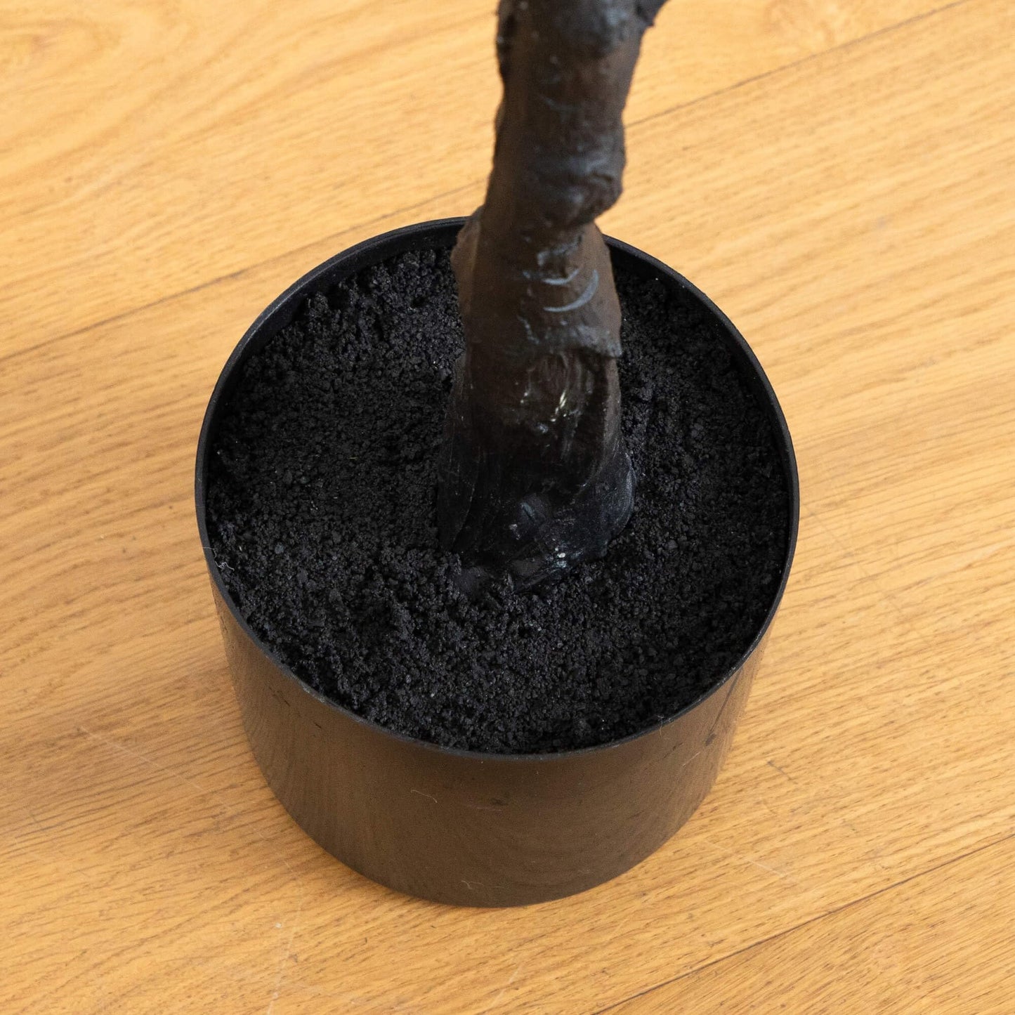 Nearly Natural 4ft Artificial Halloween Black Eucalyptus Tree - Modern Festive Decor for Spooky Atmosphere - Medaid International