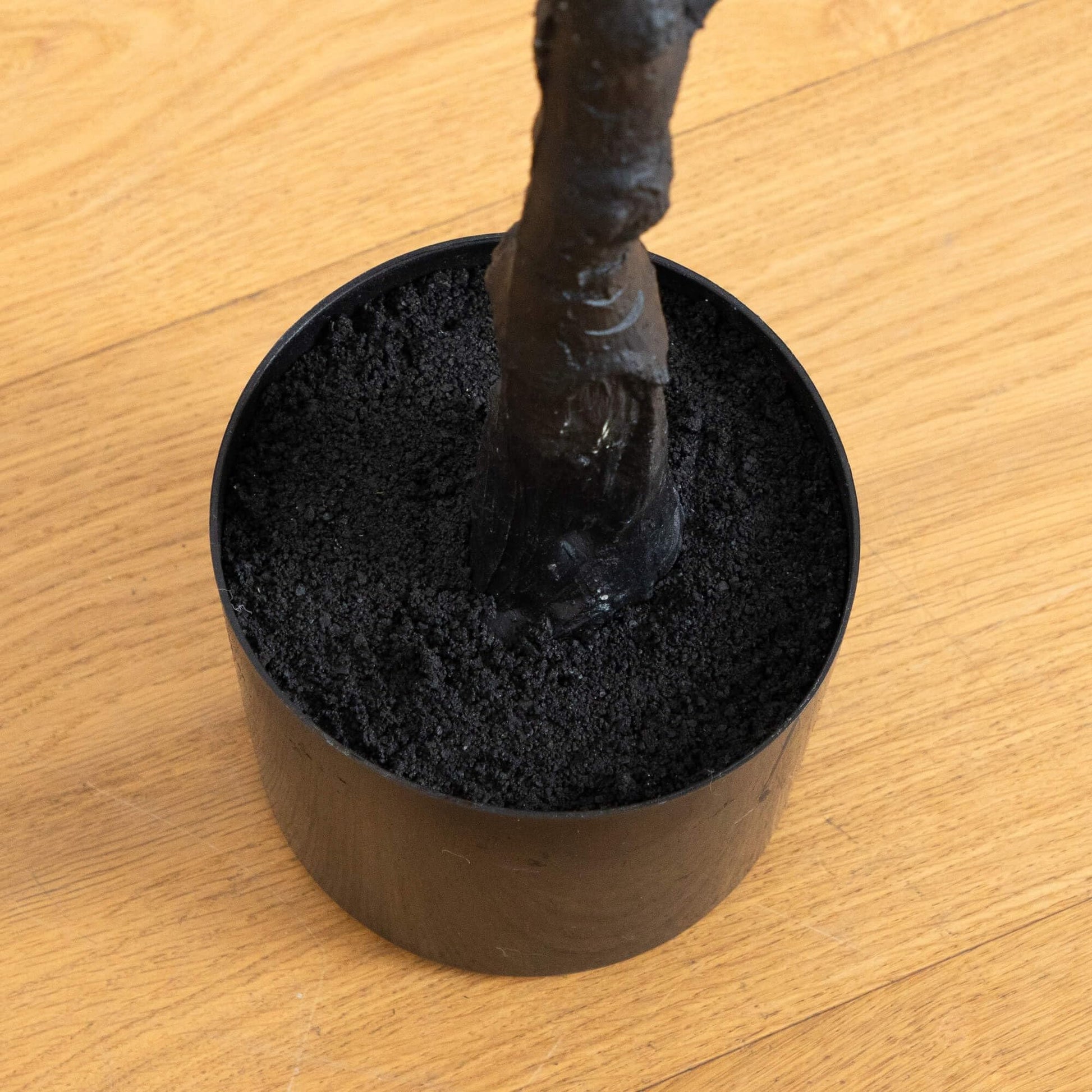 Nearly Natural 4ft Artificial Halloween Black Eucalyptus Tree - Modern Festive Decor for Spooky Atmosphere - Medaid International