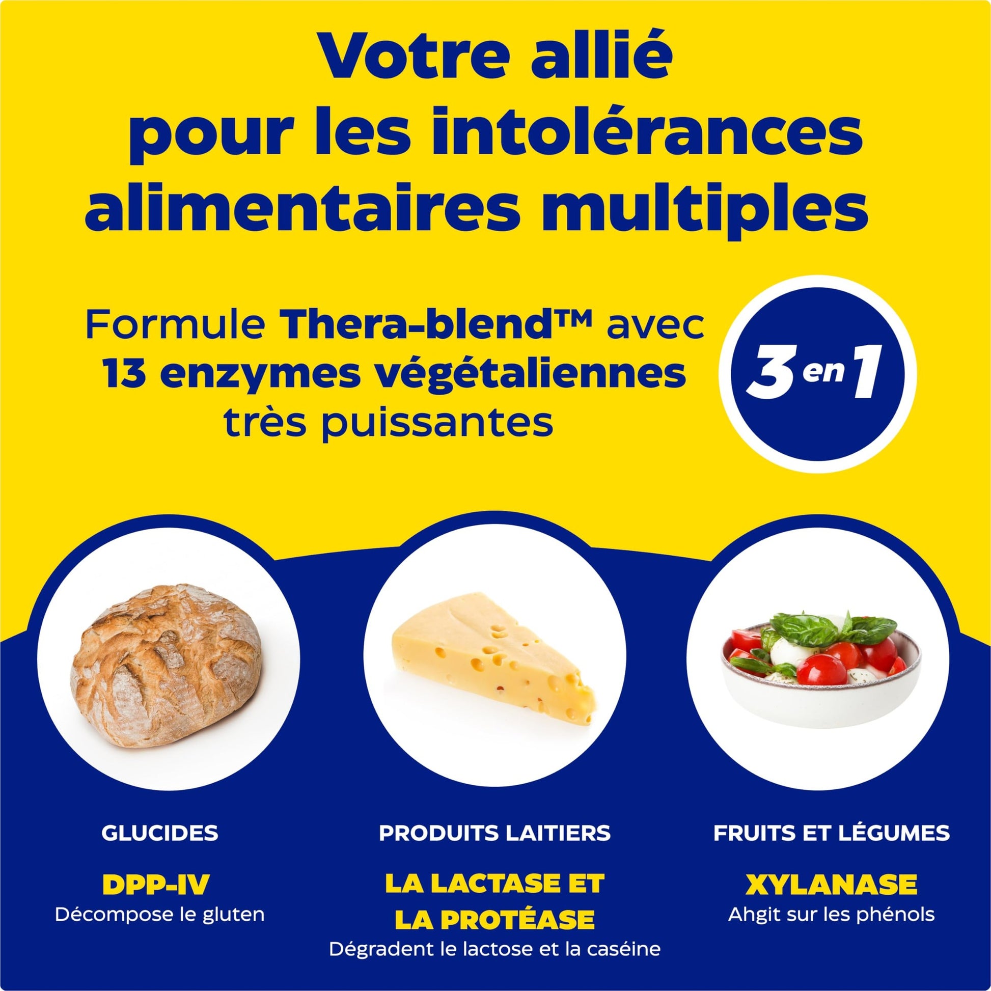 Enzymedica, Digest Spectrum, Indiqué Pour De Multiples Intolérances Alimentaires, Cible Le Gluten, Le Lactose, La Caséine Et Les Phénols, Sans Gluten, Sans Produits Laitiers, Végétarien, 90 Capsules - Medaid International