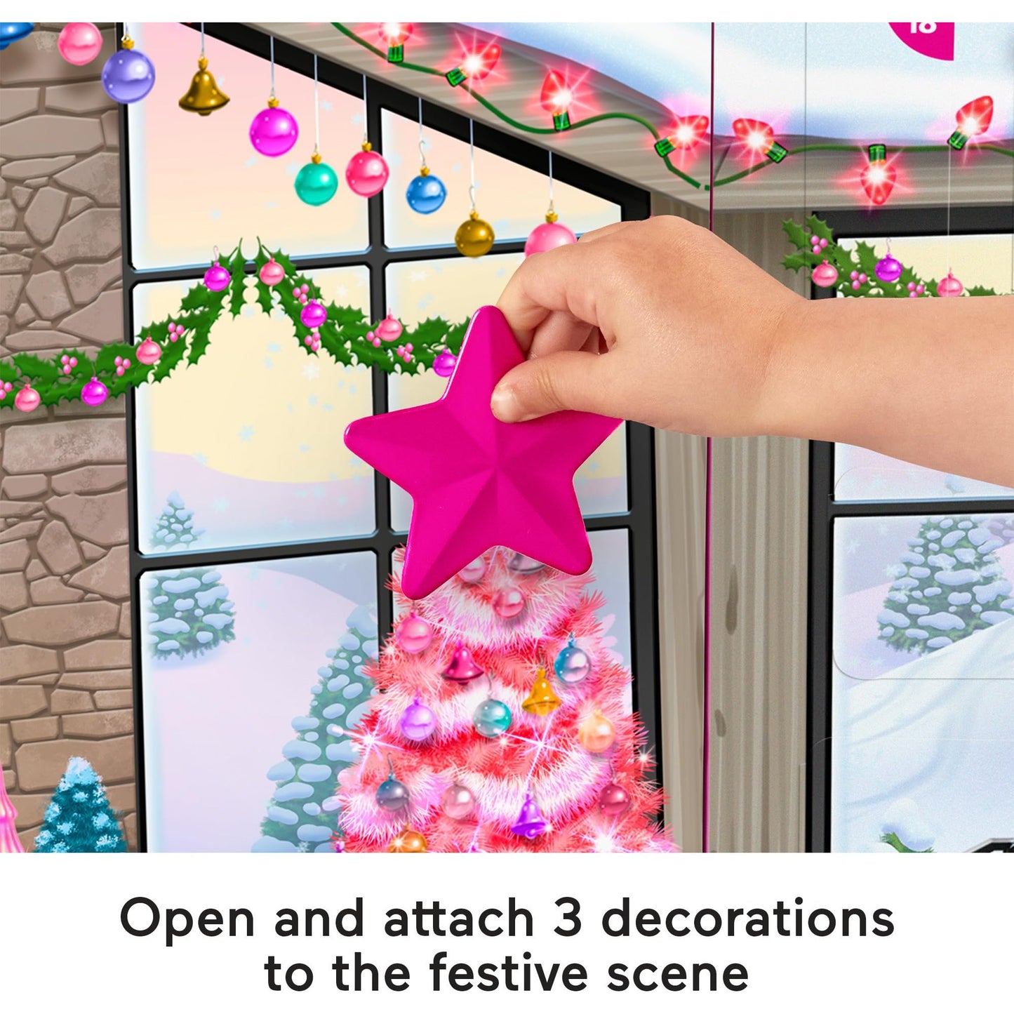 Fisher-Price Little People Barbie Toddler Toy 2025 Advent Calendar Playset, 24 Christmas Figures & Pieces for Pretend Play Kids Ages 18+ Months - Medaid International