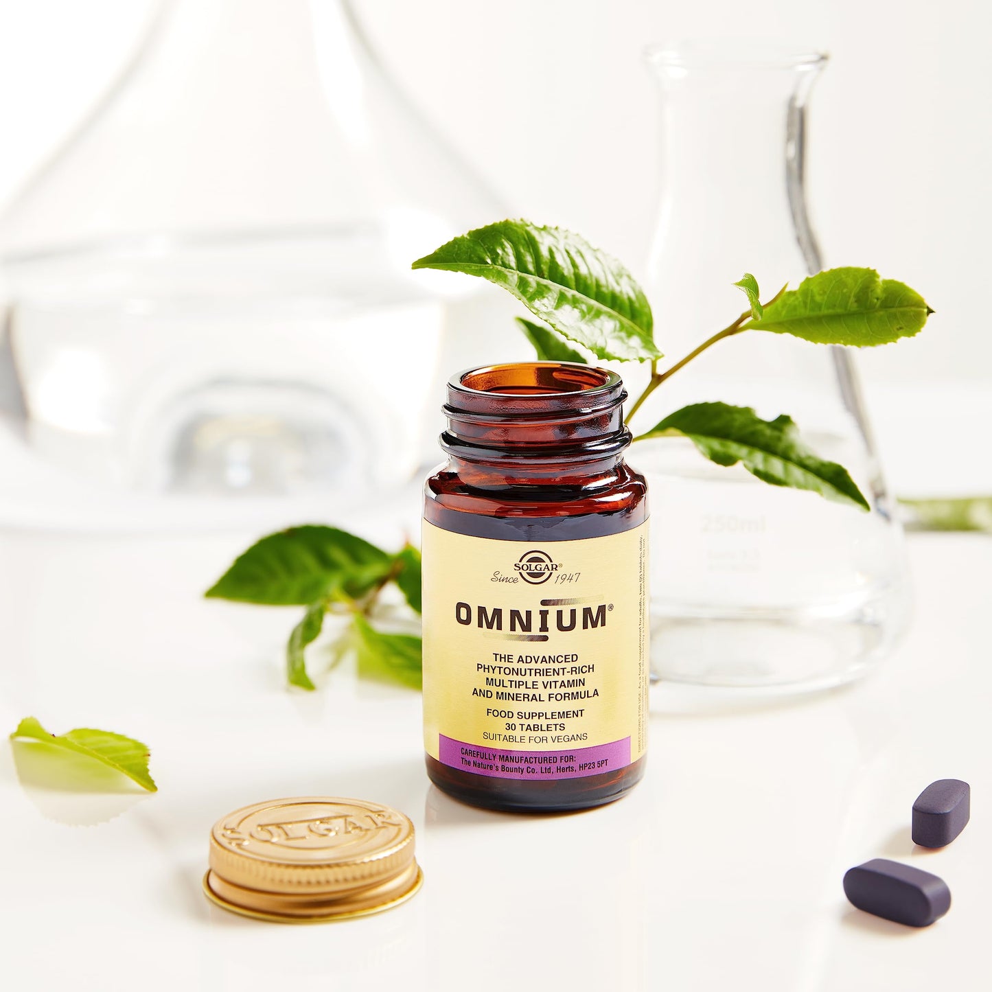 Solgar Omnium - 90 Tablets - Phytonutrient Complex + Multiple Vitamin & Mineral Formula - Non-GMO, Vegan, Gluten Free - 45 Servings - Medaid International