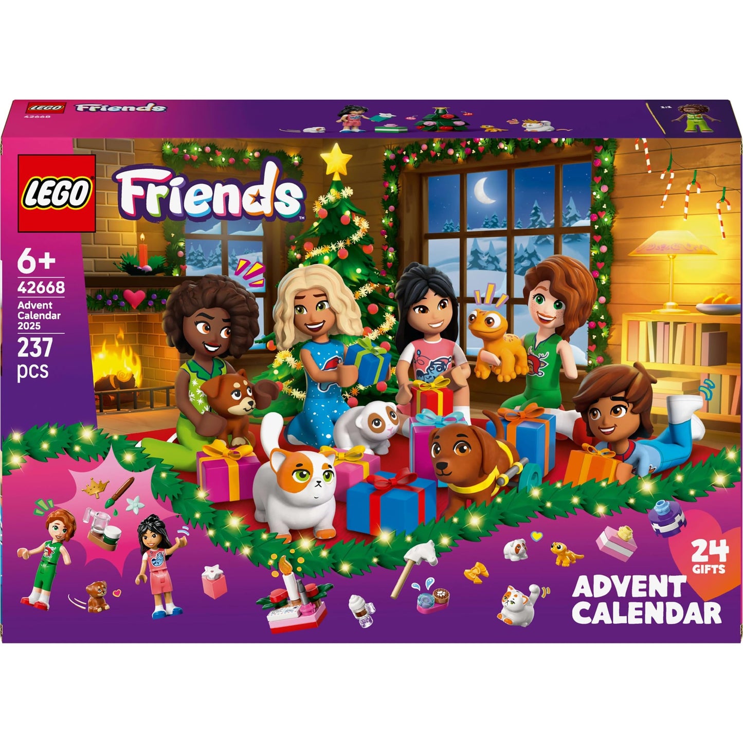 Lego 42668 Friends Advent Calendar 2025 Toy Birthday Present Blocks Educational Girls Boys Children 6 7 8 9 Years Old Vehicles Cars Disney Merchandise Christmas - Medaid International
