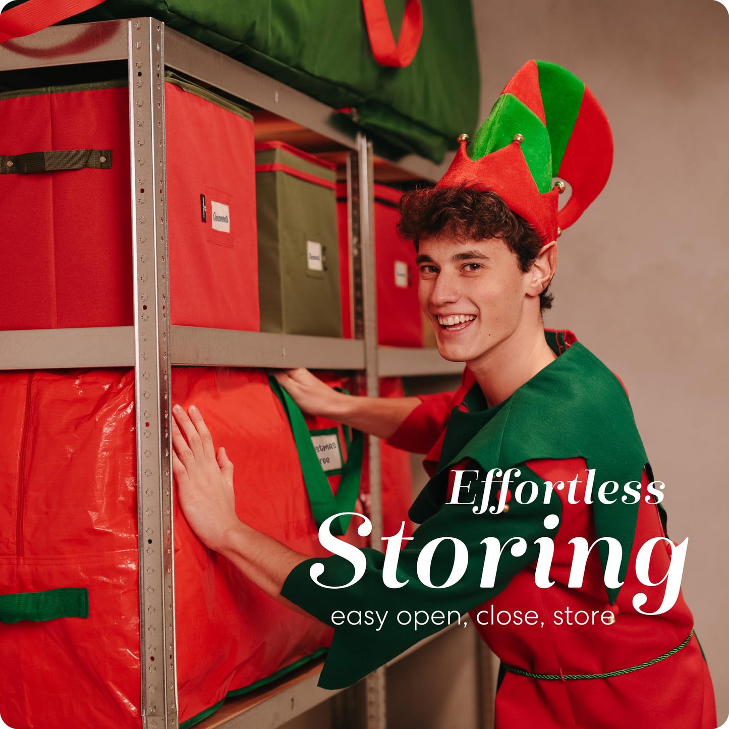Handy Laundry, Christmas Tree Storage Bag - Stores 9 Foot Artificial Xmas Holiday Tree, Durable Waterproof Material, Zippered Bag, Carry Handles. Protects Against Dust, Insects and Moisture. - Medaid International