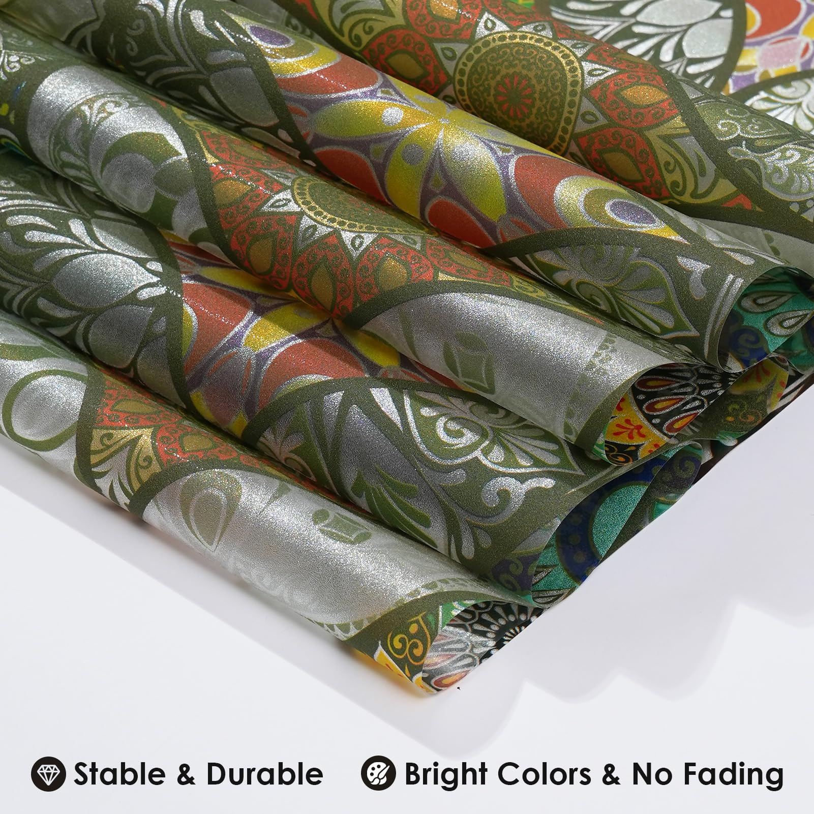 DKTIE Static Cling Decorative Window Film with Installation Tools Non Adhesive Privacy Film, Stained Glass Window Film for Bathroom Shower Door Heat Cotrol Anti UV, 17.7 x 78.7 Inch - Medaid International