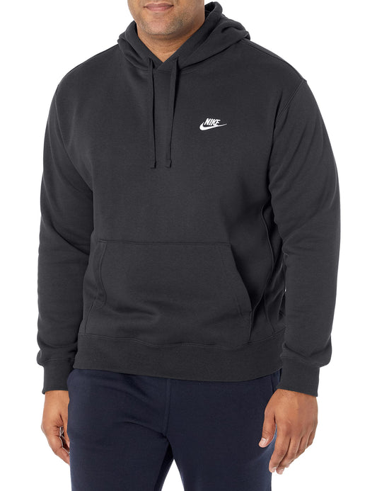 Nike Pull Over Hoodie, Black/Black/White, Large - Medaid International