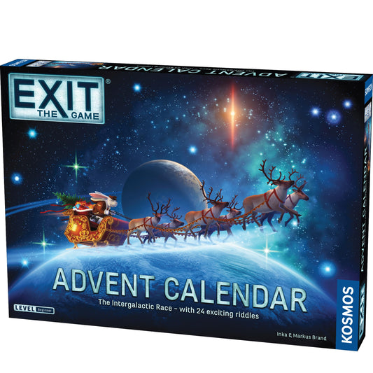 EXIT: The Game - Advent Calendar - The Intergalactic Race | Holiday Escape Room | 24 Days of Riddles | Christmas Traditon | Space Game - Medaid International