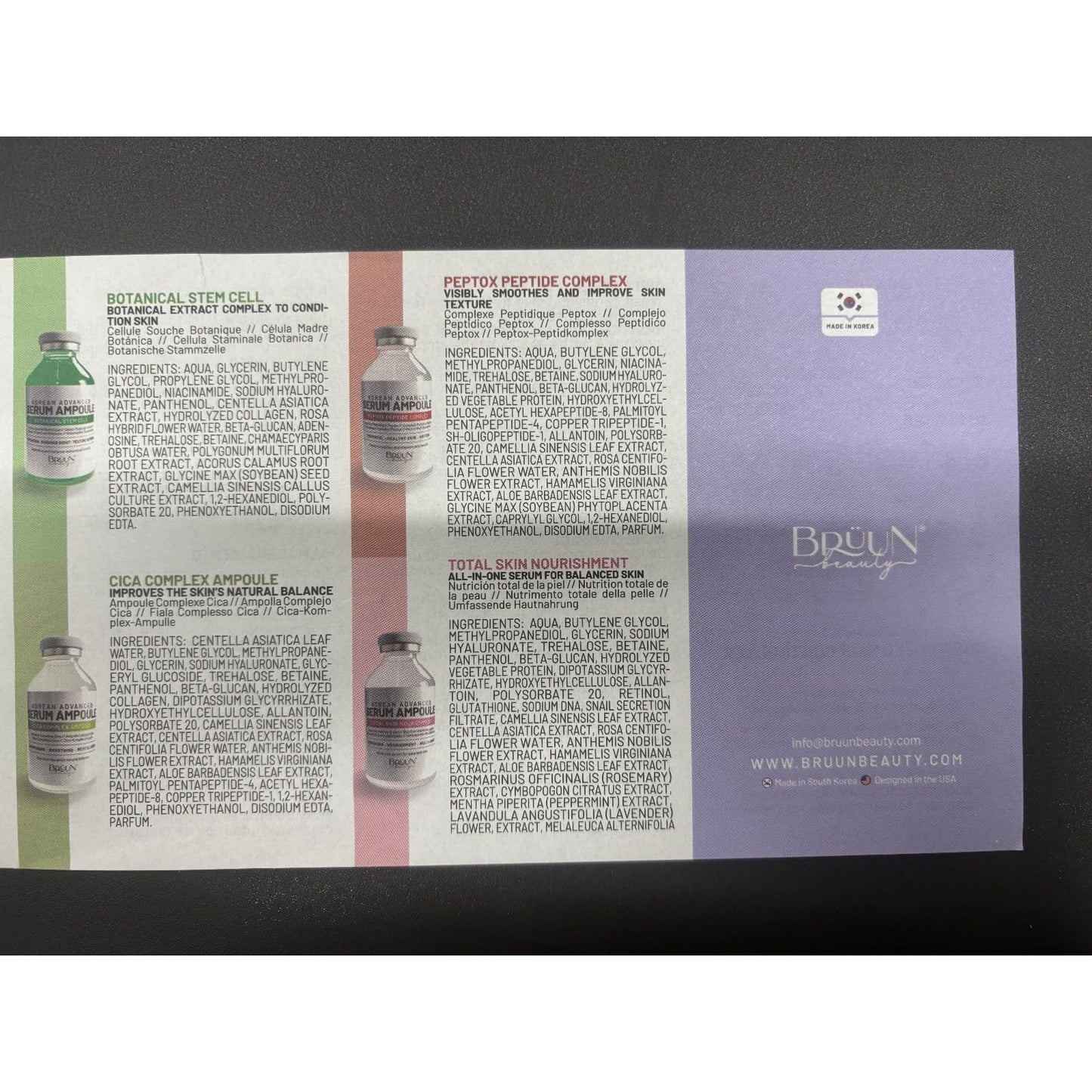 BRÜUN SC - Control Stem Cell Ampoule - Micro Needling Korean Serum Booster for Face and Body to Use with and without Derma Pen Microneedling Skin Care Serum 1.18 fl.oz - Medaid International