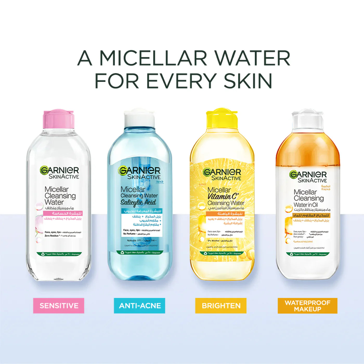 Garnier Vitamin C Micellar Water Facial Brightening Cleanser and Makeup Remover - Medaid International