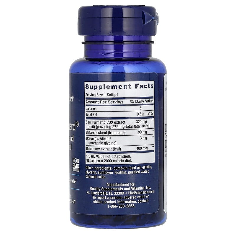 Life Extension, PalmettoGuard, Saw Palmetto and Beta-Sitosterol, 30 Softgels - Medaid International
