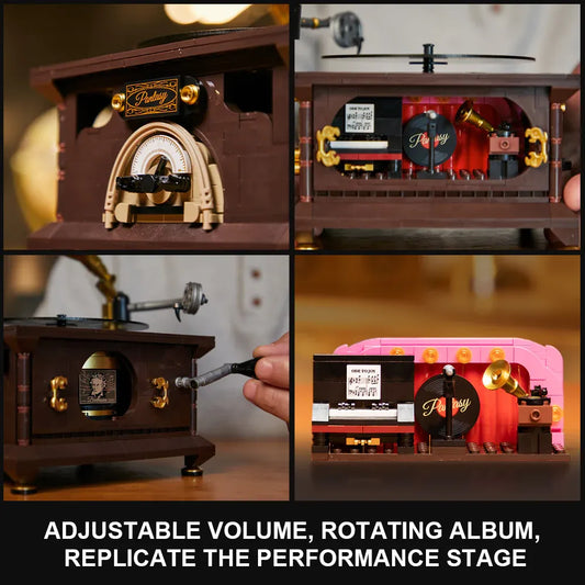Retro Gramophone Buildable Figures by Pantasy - Medaid International