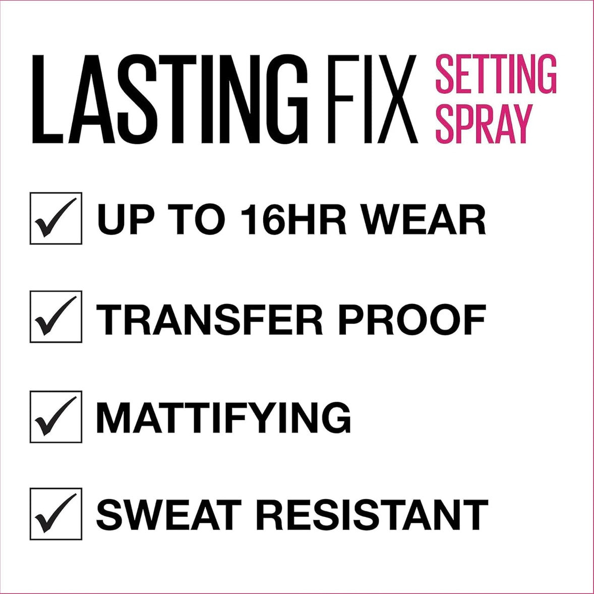 MAYBELLINE Facestudio Lasting Fix Makeup Spray, Matte Finish 100ml - Medaid International