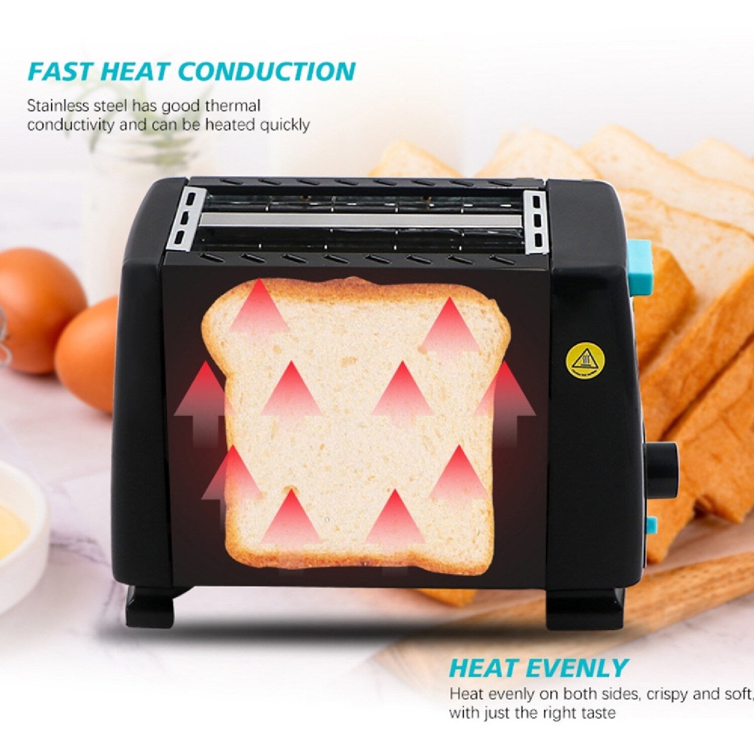 Raf 2 Slice Toaster 650W R263 - Medaid International