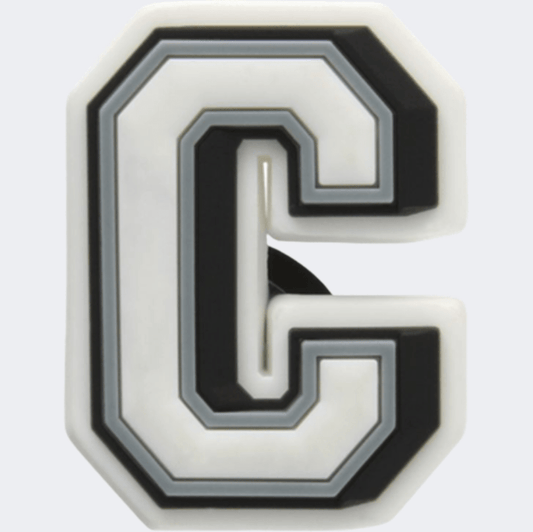 Crocs Letter C Unisex Lifestyle Pins White/Black/Grey - Medaid International