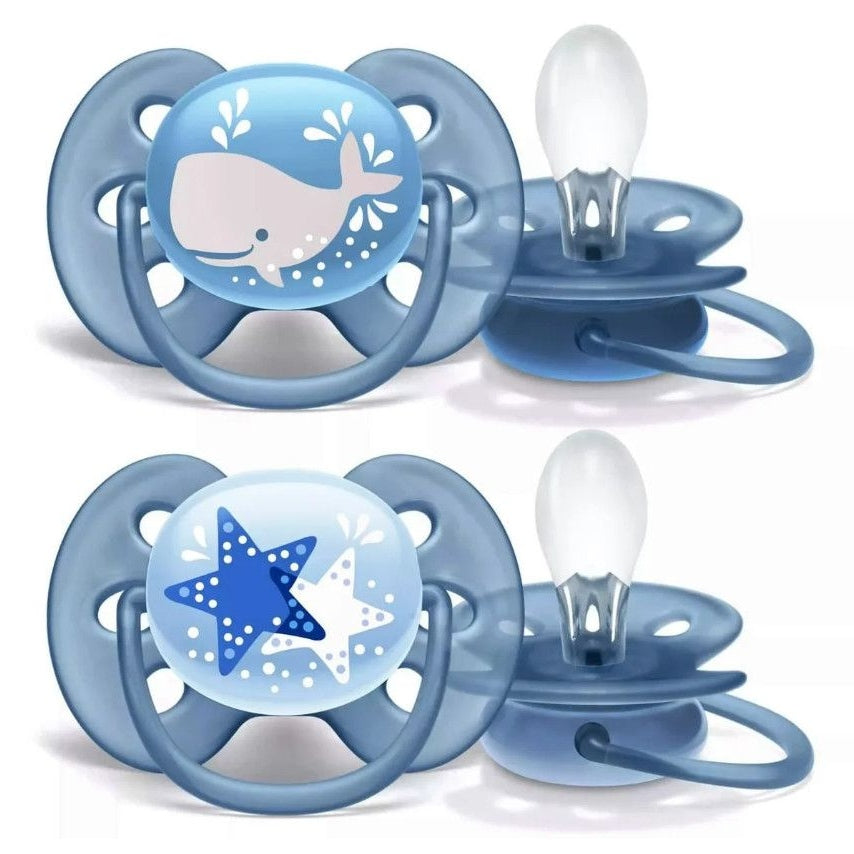 Avent 2 Ultra Soft Soothers 6-18m+ - Medaid