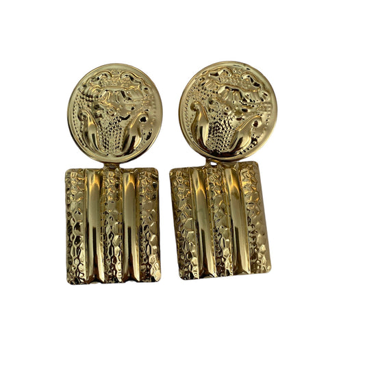 Gold majestic earrings accessory #4021 - Medaid International