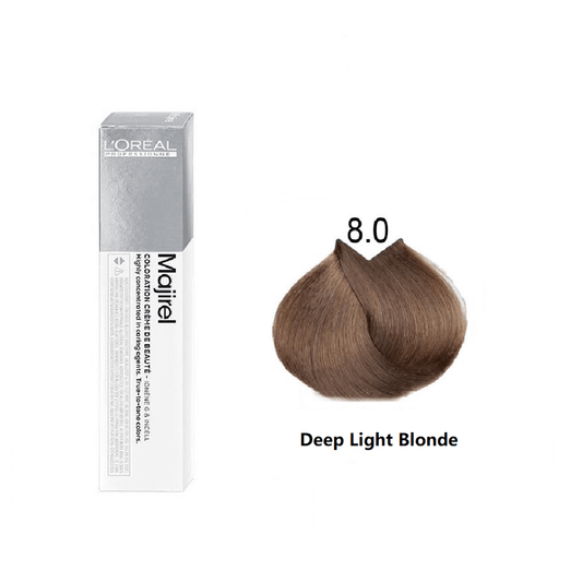 MAJIREL HAIR COLOR 8.0 Deep Light Blonde 50Ml - Medaid