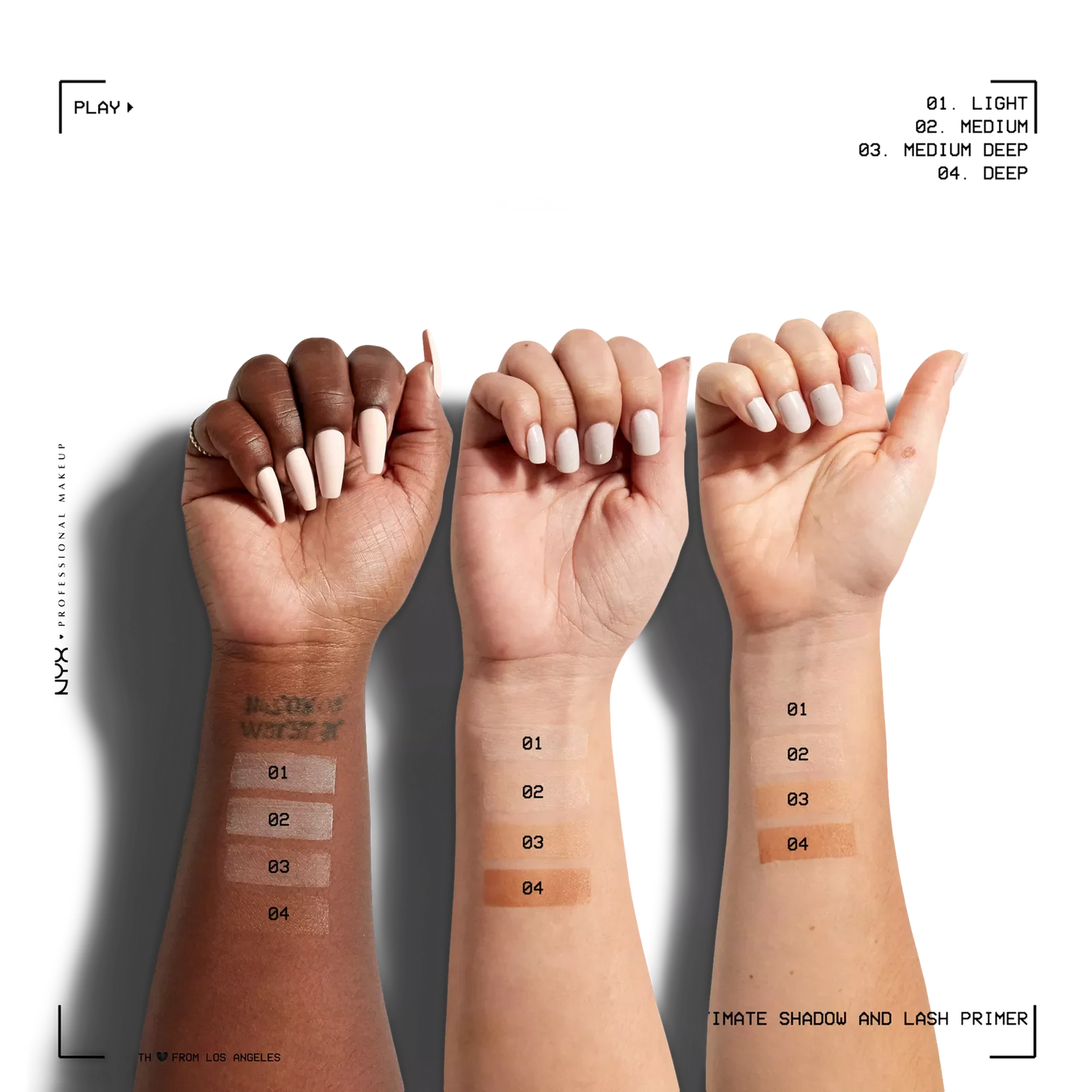 NYX Ultimate Shadow & Liner Primer, Light - Medaid International