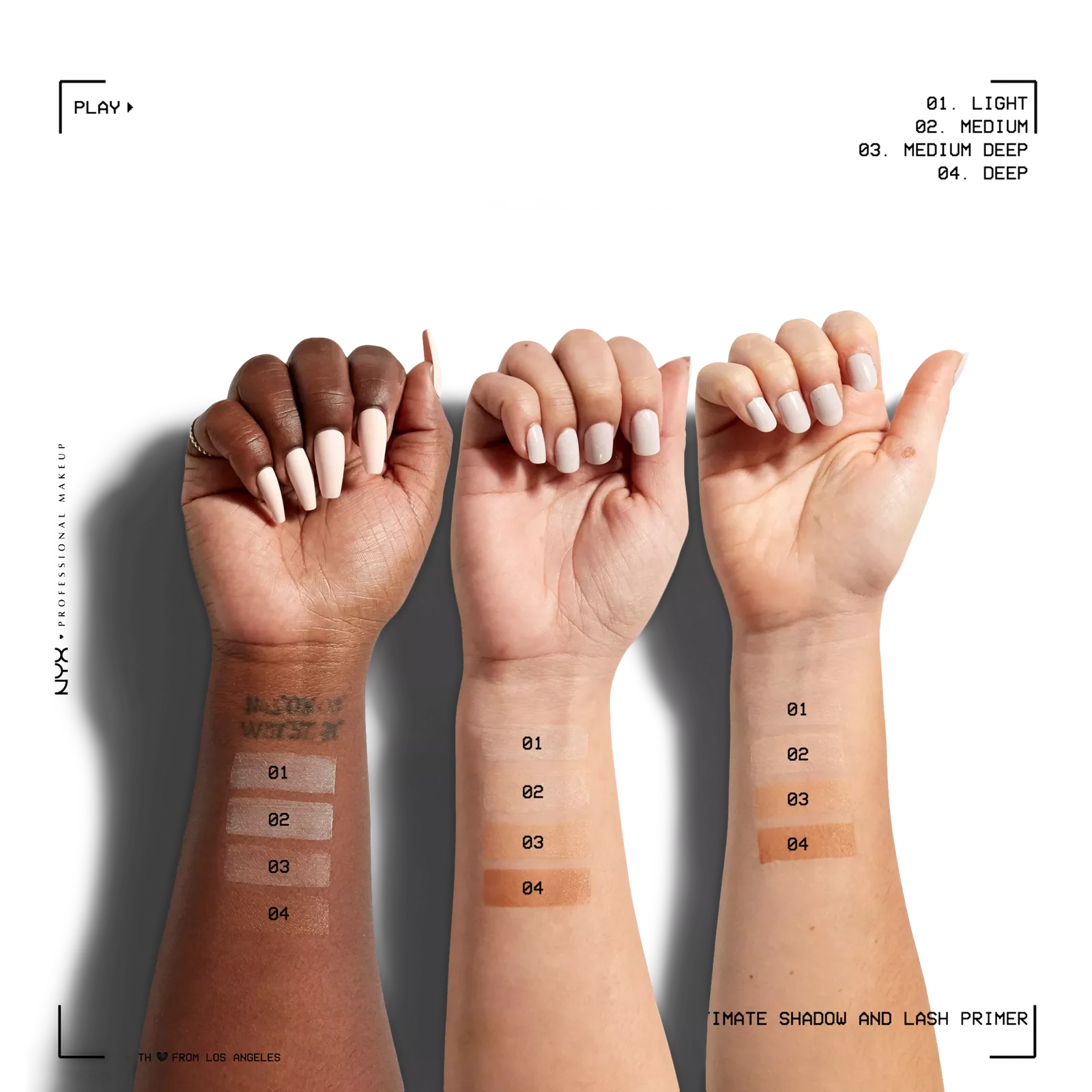 NYX Ultimate Shadow & Liner Primer, Light - Medaid International