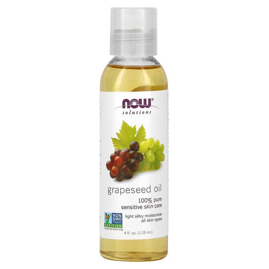 NOW Foods, Solutions, Grapeseed Oil, 4 fl oz (118 ml) - Medaid International