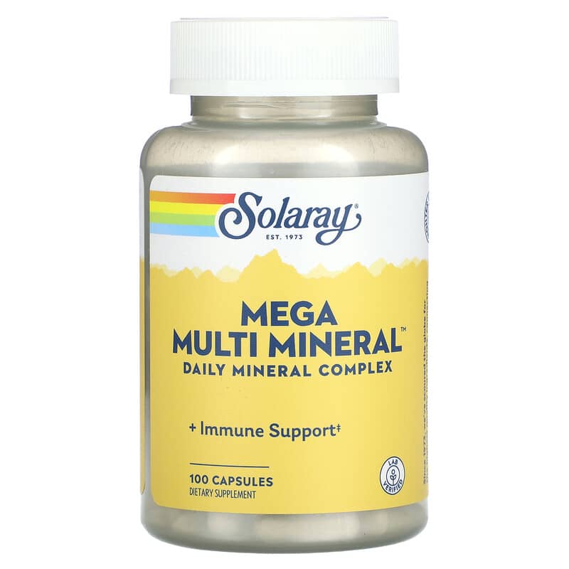 Solaray, Mega Multi Mineral, 100 Capsules - Medaid International