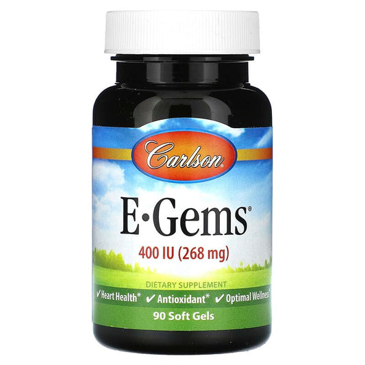 Carlson, E-Gems, 268 mg (400 IU), 90 Soft Gels - Medaid International