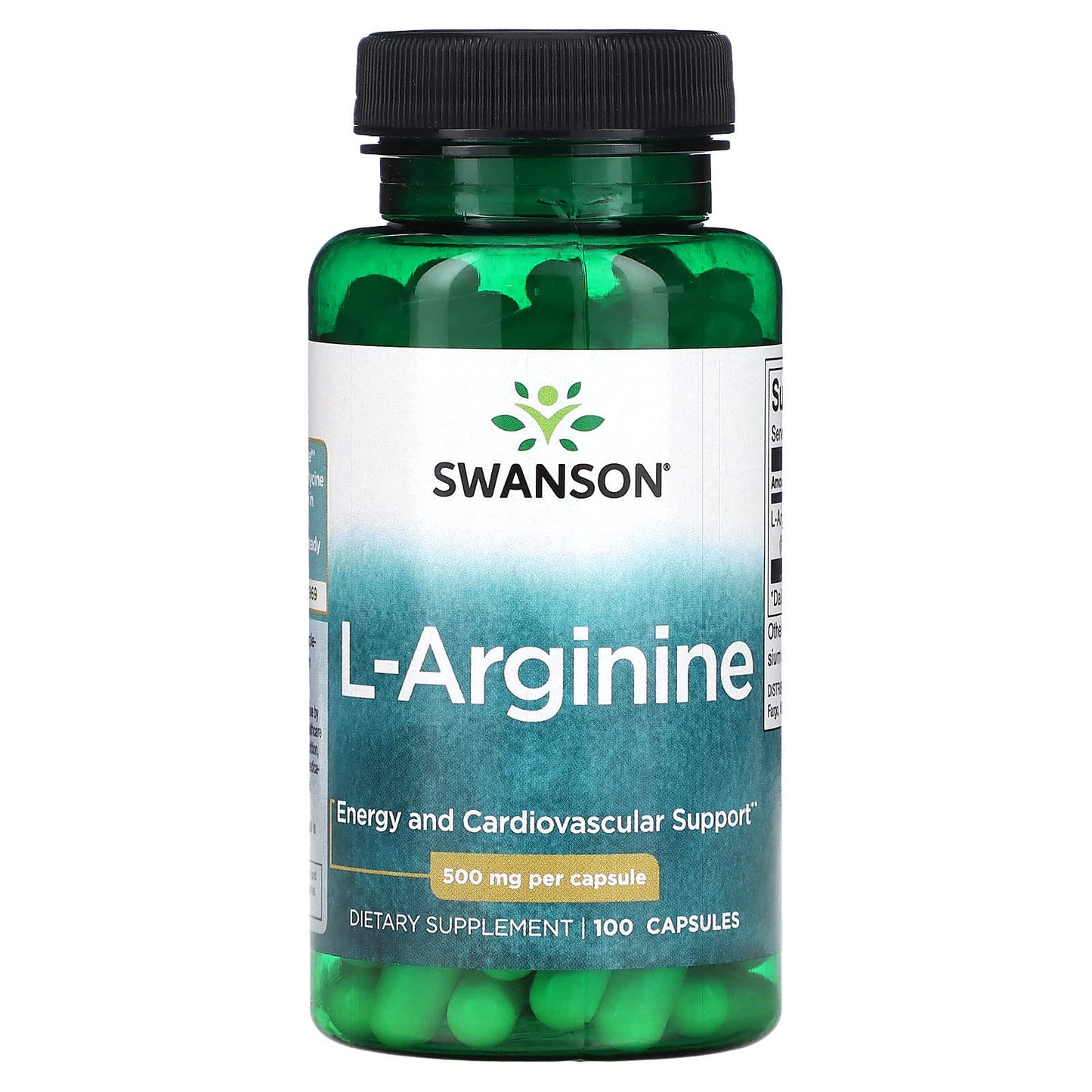Swanson, L-Arginine, 500 mg, 100 Capsules - Medaid International