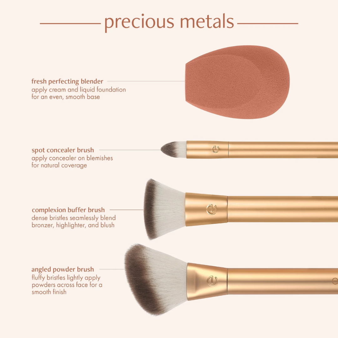 Ecotools Precious Metal Face Blend&Sculpt Kit 4 - Medaid