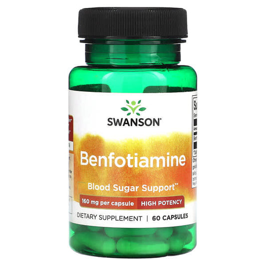 Swanson, Benfotiamine, High Potency, 160 mg, 60 Capsules - Medaid International