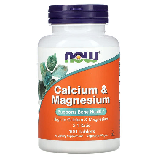 NOW Foods, Calcium & Magnesium, 100 Tablets - Medaid International