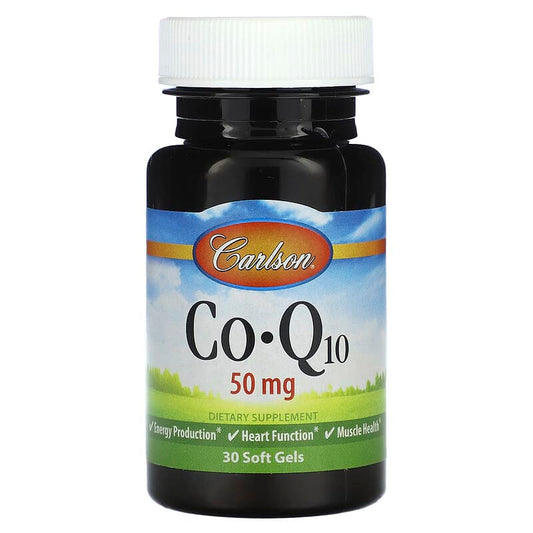 Carlson, CoQ10, 50 mg , 30 Soft Gels - Medaid International