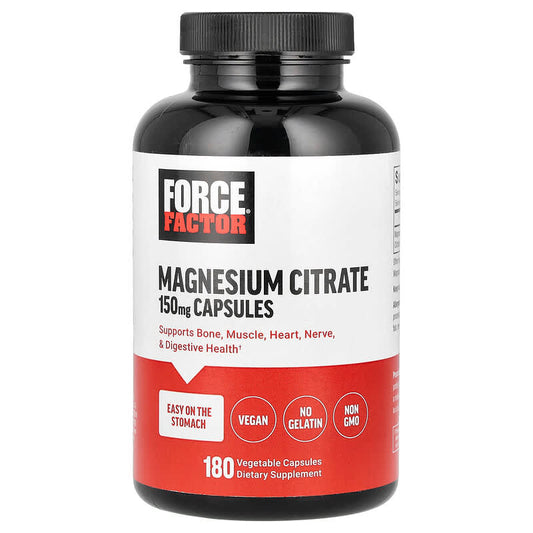 Force Factor, Magnesium Citrate, 150 mg, 180 Vegetable Capsules - Medaid International